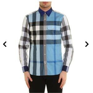 Burberry Clandon Plaid Regular Fit Button-Down Shirt - XXL